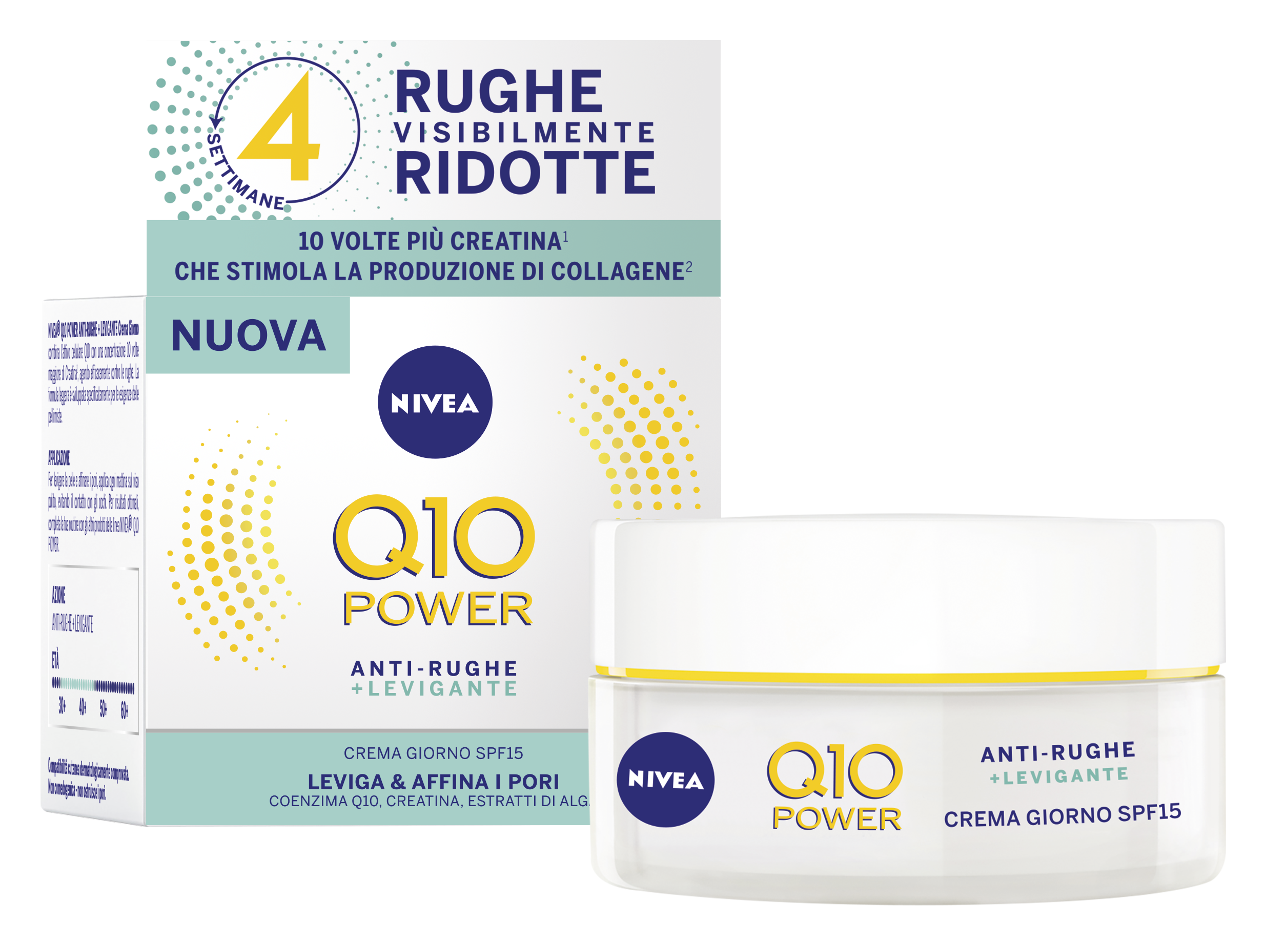 Nivea Q10 Power Crema Giorno Anti-Rughe + Levigante Spf 15 50ml